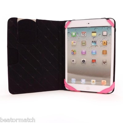 Tuff Luv Stasis Smart Case Stand iPad Mini Sleep Function Screen Clean Pad Pink