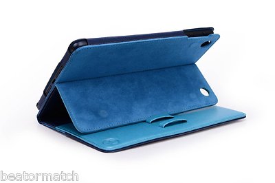 iPad Mini 1/2/3 Manhattan Faux Leather Sleep Wake Smart Case Kickstand Cover