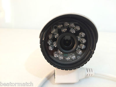 4 Channel CCTV Kit NVR Network Recorder x4 PoE 1MP 720p HD Outdoor IP Cameras