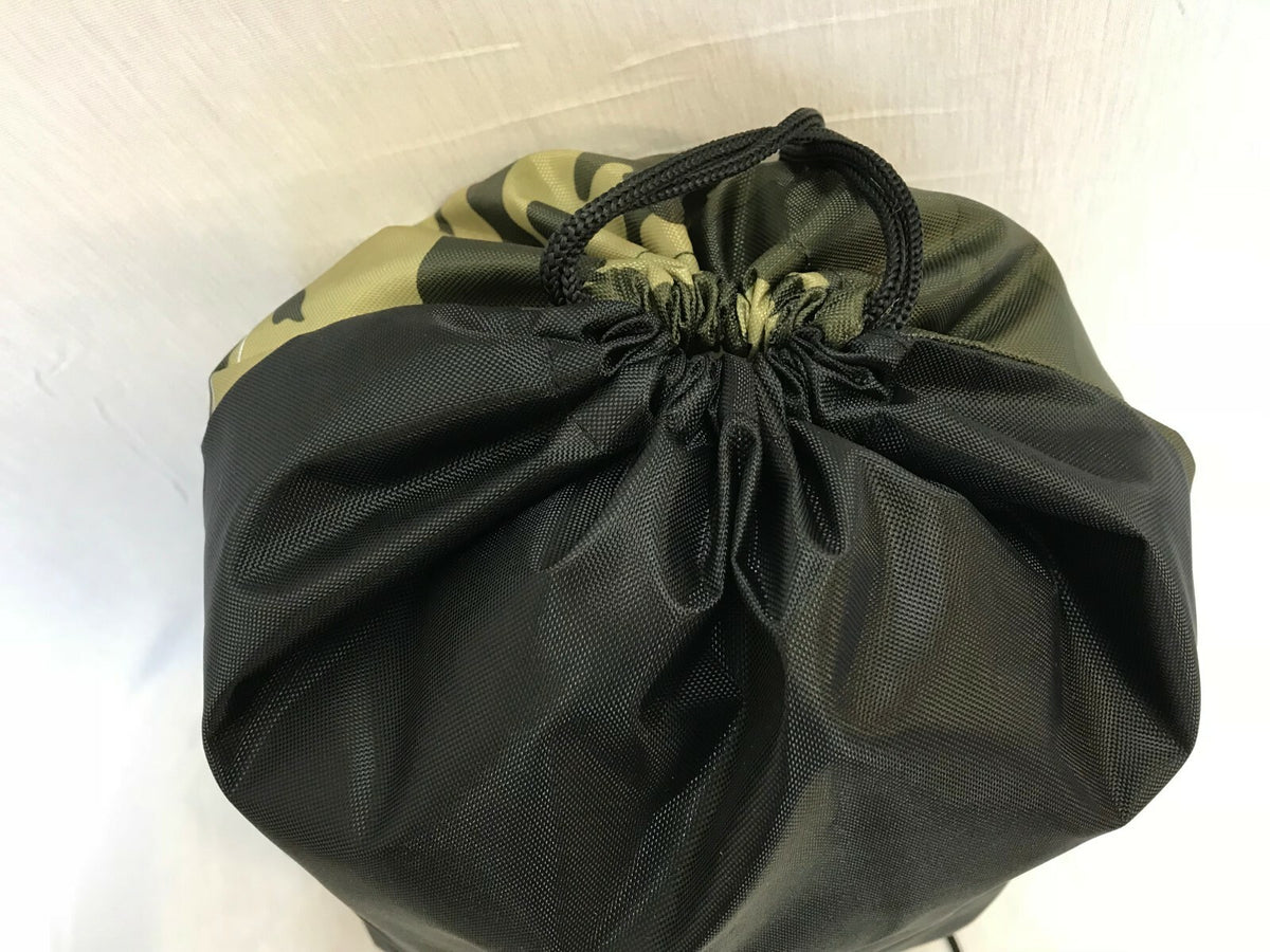 Waterproof Drawstring Bag Sports Gym Swim Girls/Boys Backpack Shoe Bag Camo