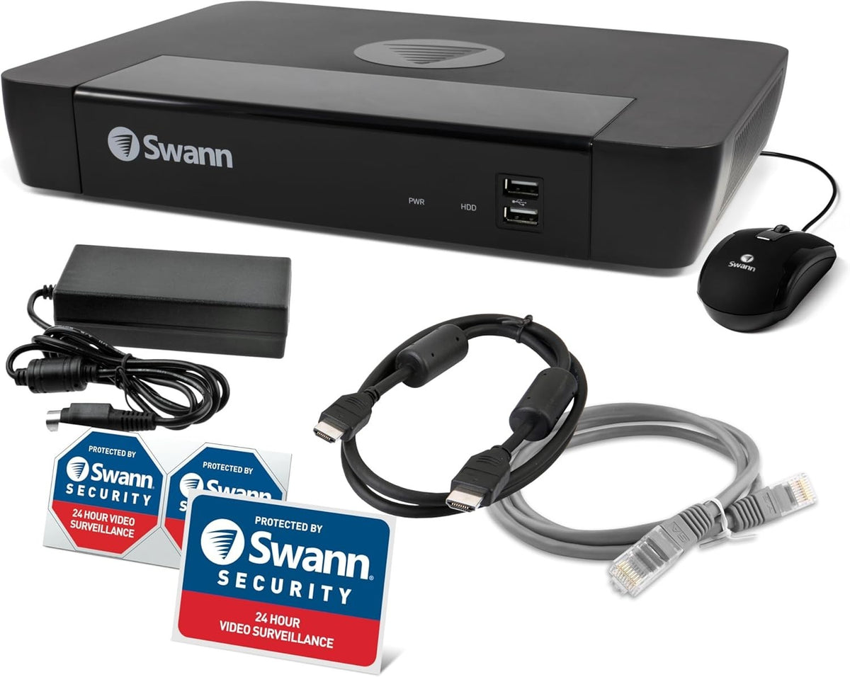 Swann Digital IP NVR 8580 8 Channel Network Video CCTV Recorder 4K Ultra HD 2TB