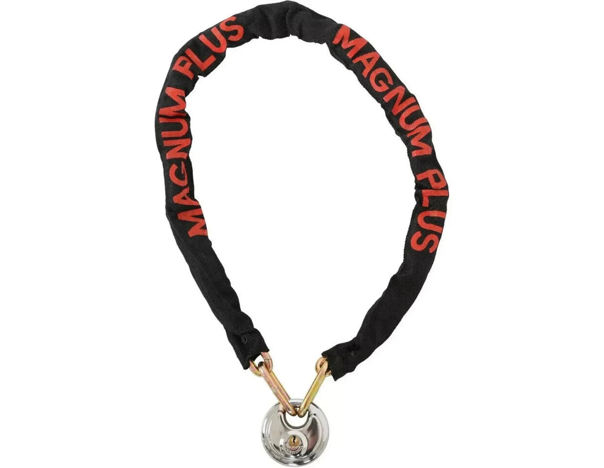 MagnumPlus Rogue Bike Chain (1.1m x 8mm) Rotary Lock For Bikes, Scooters, Cycles
