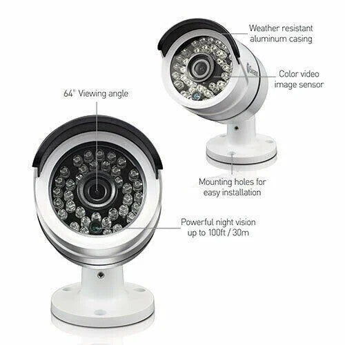 Swann PRO-T858 3 MegaPixel HD Bullet CCTV System Camera Night vision up to 100ft
