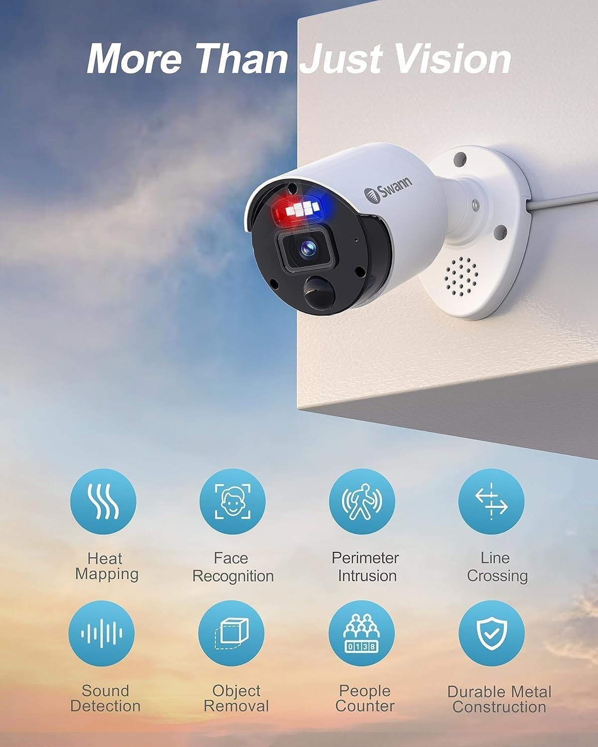 Swann Enforcer CCTV IP Bullet Camera 4K Ultra HD For 8580 8780 8990 SWNHD-900BE