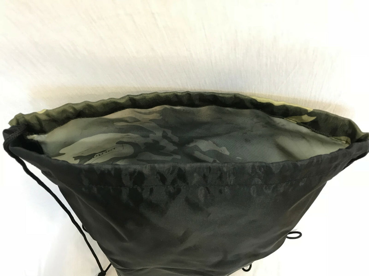 Waterproof Drawstring Bag Sports Gym Swim Girls/Boys Backpack Shoe Bag Camo