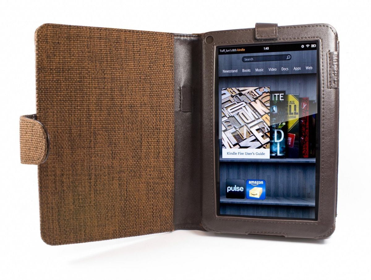 Amazon Kindle Fire 7" Tablet Premium Natural Hemp Safe Slim Stand Case Cover