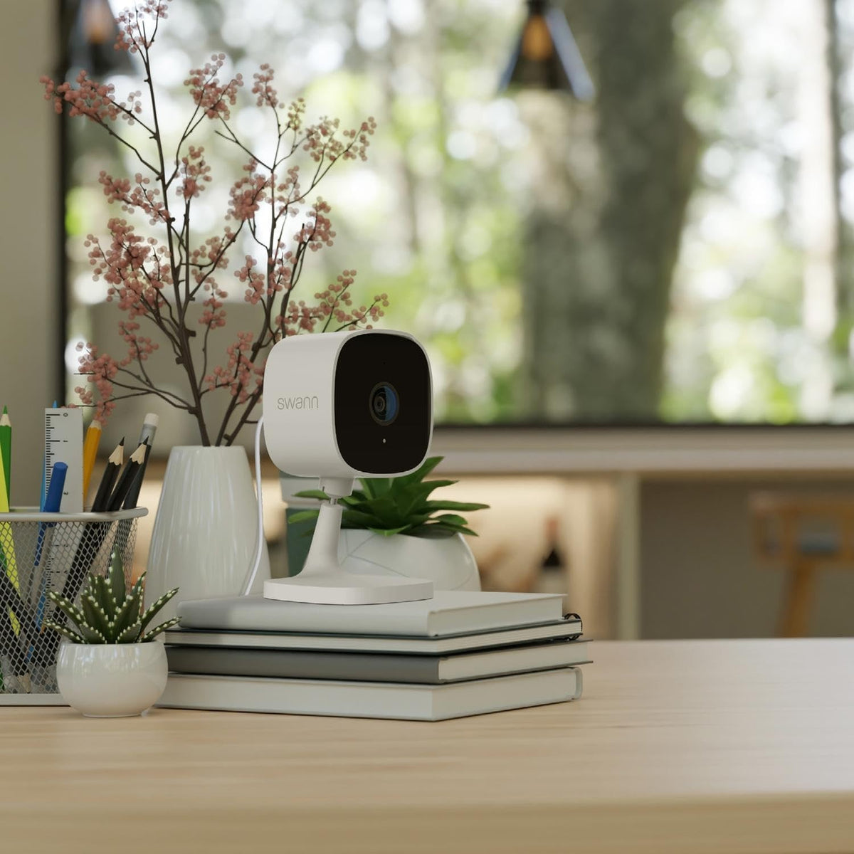 Swann SWIFI-SE2KIC-EU EVO 2K Indoor Camera White Smart Home Security Camera