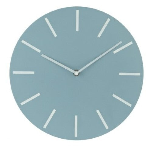 Home Wall Clock Modern Luxury Minimalist Design Battery Powered - Light Blue