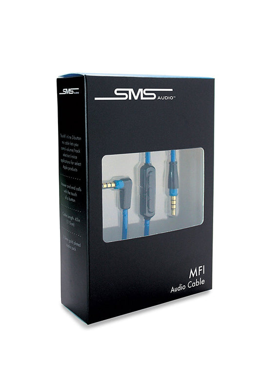 Aux Cable Lead 3.5mm Male Right Angled Cord with Mic Audio Playback Headphone
