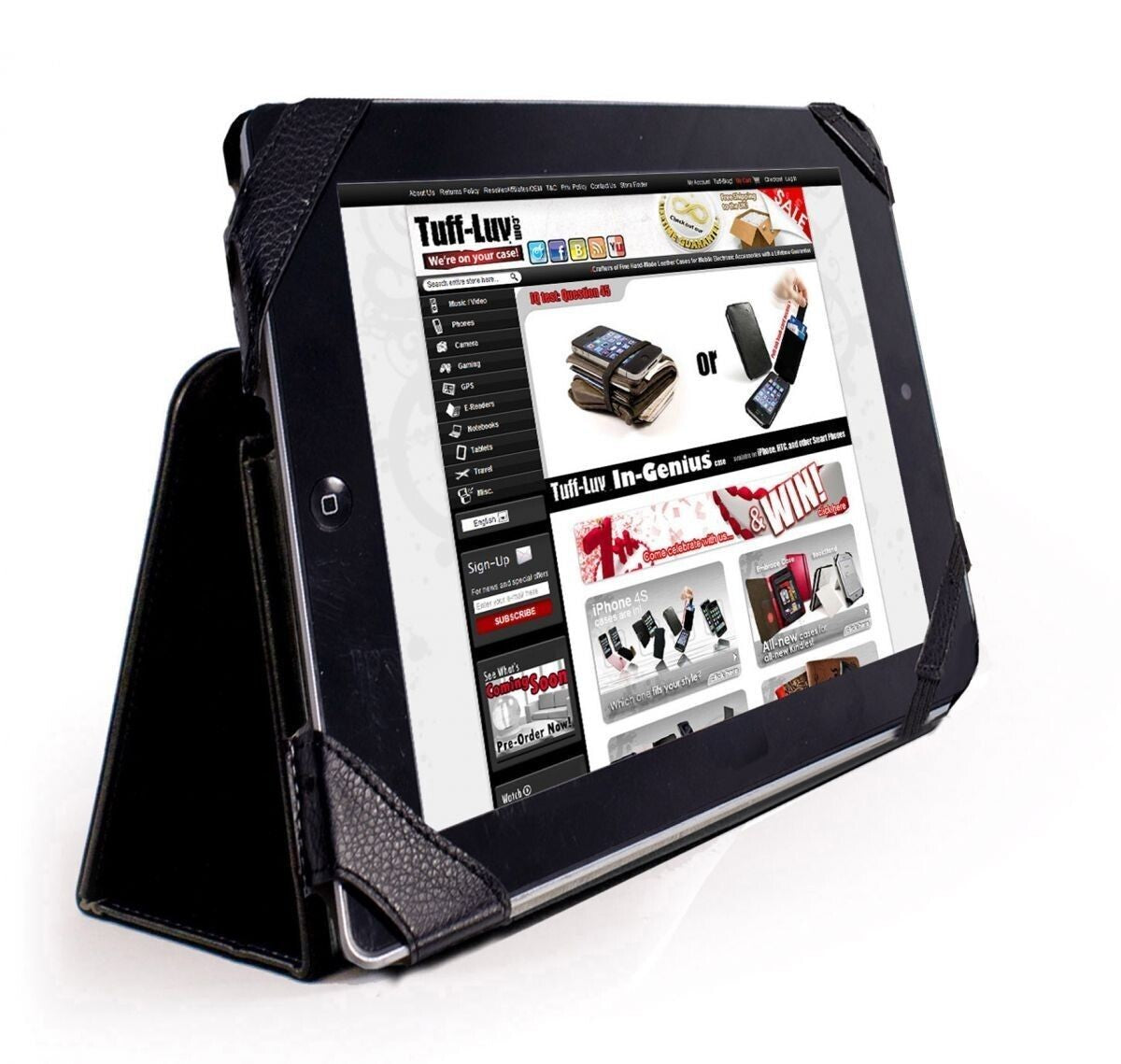 JOB LOT X50 BRAND NEW ITEMS Tuff-Luv Leather Case Cover Apple iPad 3 - C12_30