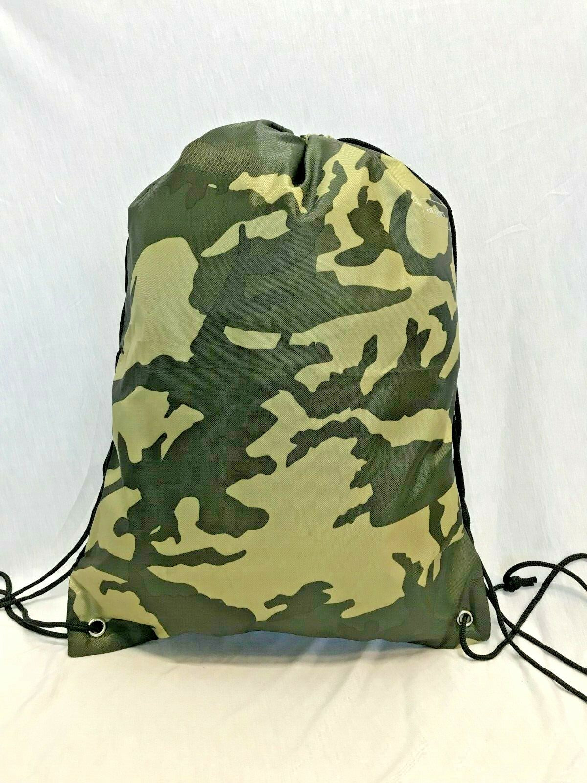 Waterproof Drawstring Bag Sports Gym Swim Girls/Boys Backpack Shoe Bag Camo