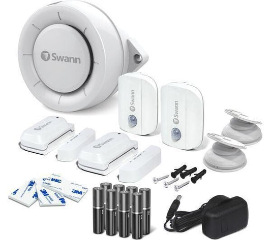 SWANN Smart Indoor Sensor & Siren SWIFI-ALARMKITA-GL  Bundle - White