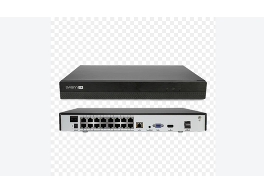 Swann NVR-16ADVANX 16CH PoE CCTV NVR Recorder 2TB HDD 4K 4K HDMI