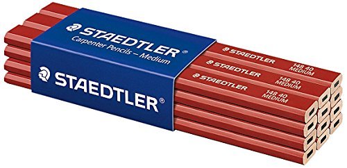 Staedtler Carpenters Pencils Woodwork Builders Lead Wood Marking Joiners Brick