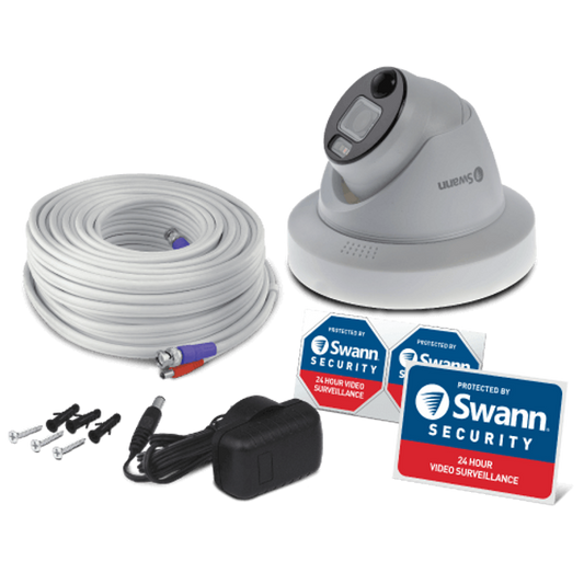Swann Enforcer 1080p HD Heat & Motion Sensing Analogue 1080DER Dome CCTV Cam