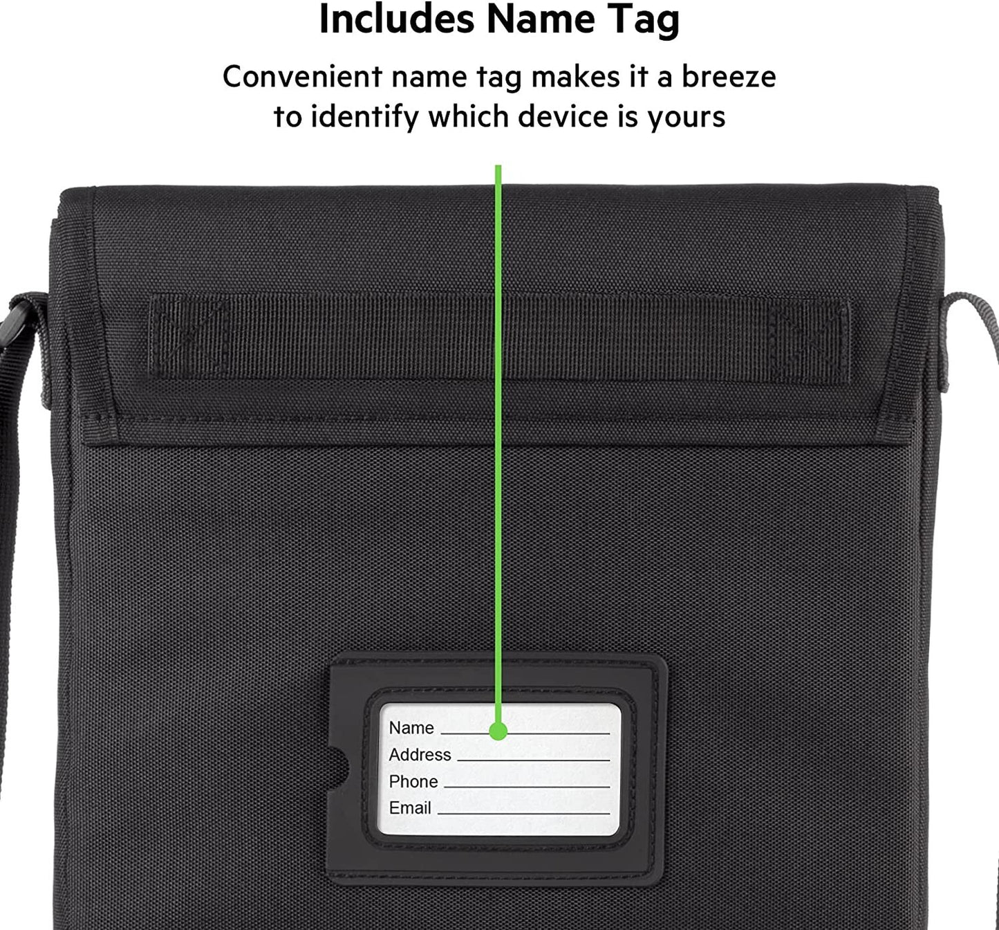 Belkin 14-15" Laptop Bag with Shoulder Strap – Fits MacBook, Dell, iPad – Black