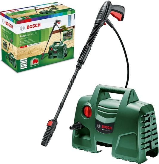 Bosch Pressure Washer EasyAquatak 100 Long Lance (1100 W, 3 m hose, Max 330 l/h)