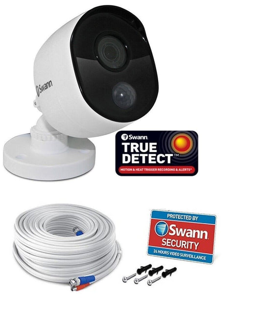 Swann Bullet CCTV Camera PRO-1080MSB Heat Sensing 1080p 2MP HD Night Vision IP66
