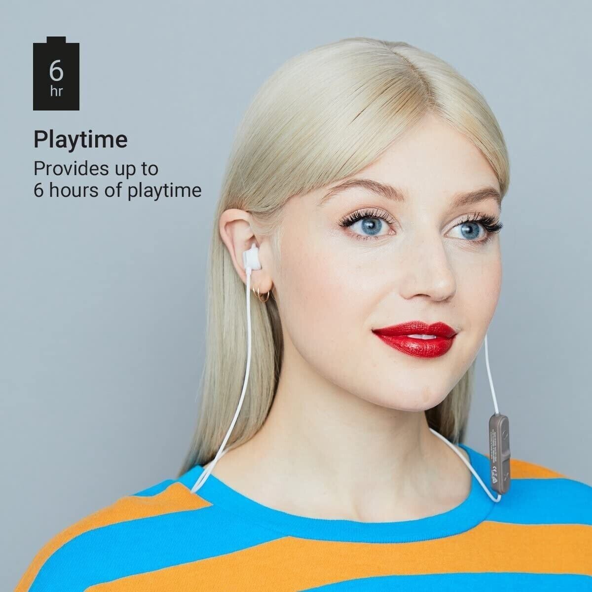 Jam Running Wireless Earbuds - 6 Hour Charge, Sport Sweat Resistant, Lightweight
