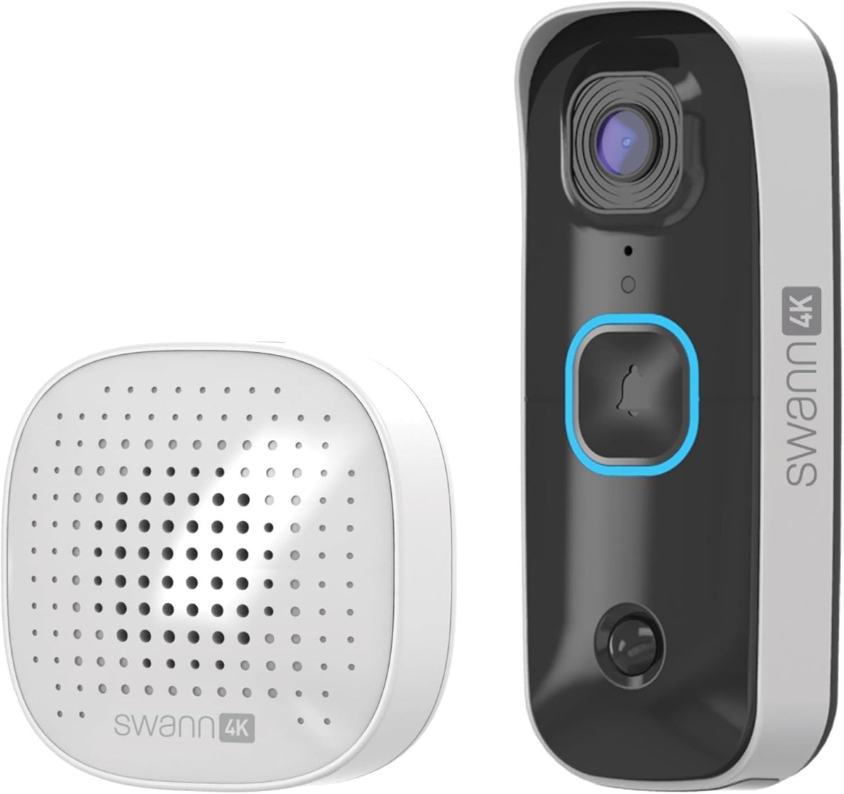 Swann EVO Wireless Video Doorbell SwannShield AI 140° HD SWIFI-SEVDBC