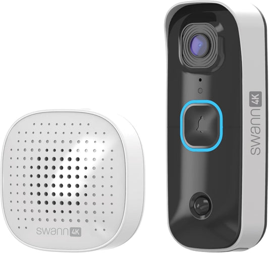 Swann EVO Wireless Video Doorbell SwannShield AI 140° HD SWIFI-SEVDBC