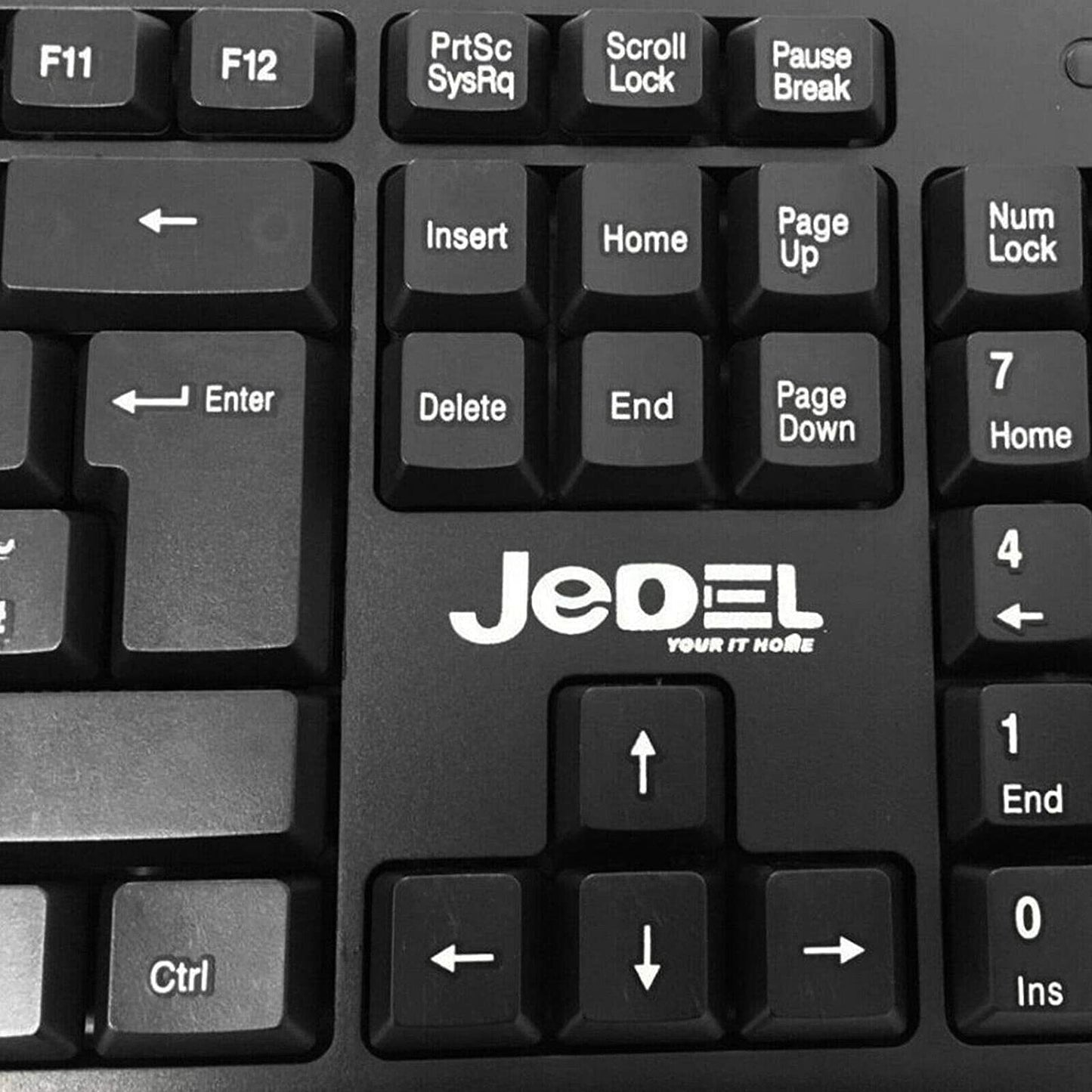 Jedel Combo Wired USB Keyboard & Mouse Set 1000 dpi UK QWERTY Spill-resistant