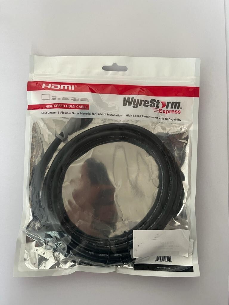 WyreStorm Essentials 2 Meter 6.5ft High Speed HDMI Cable 4K Ultra HD High Speed