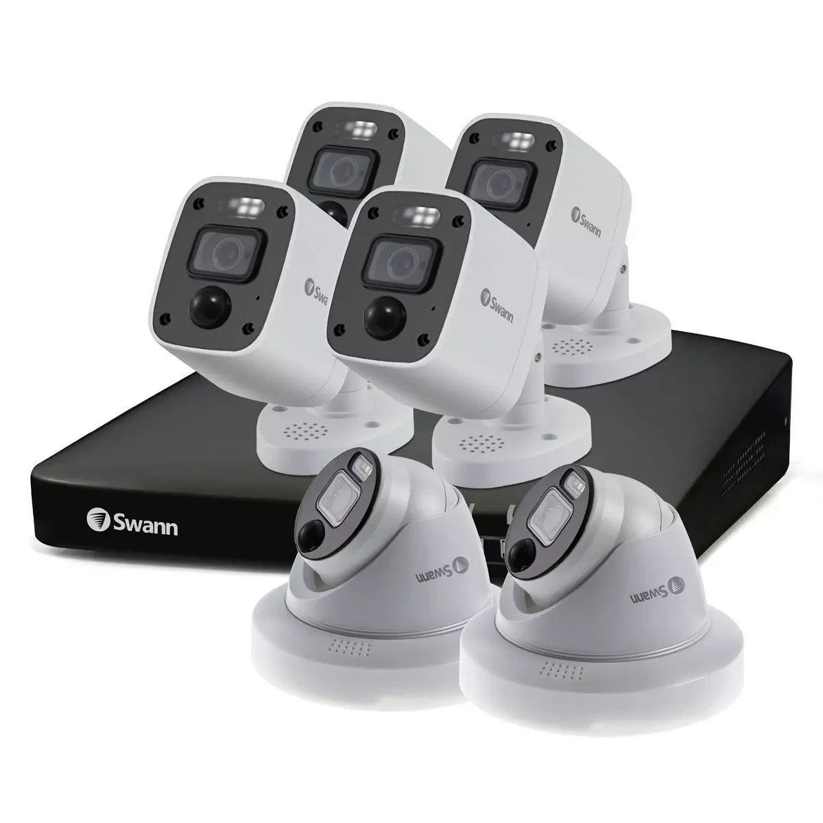 Swann 8-5680 8 Channel DVR Upto 2TB 6x 4K Camera Audio Enforcer Kit 856804MQB2D