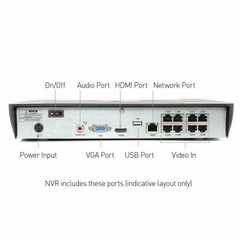 Swann NVR CCTV Recorder Digital IP NVR8 8580 8 Channel Network Video 4K Ultra HD