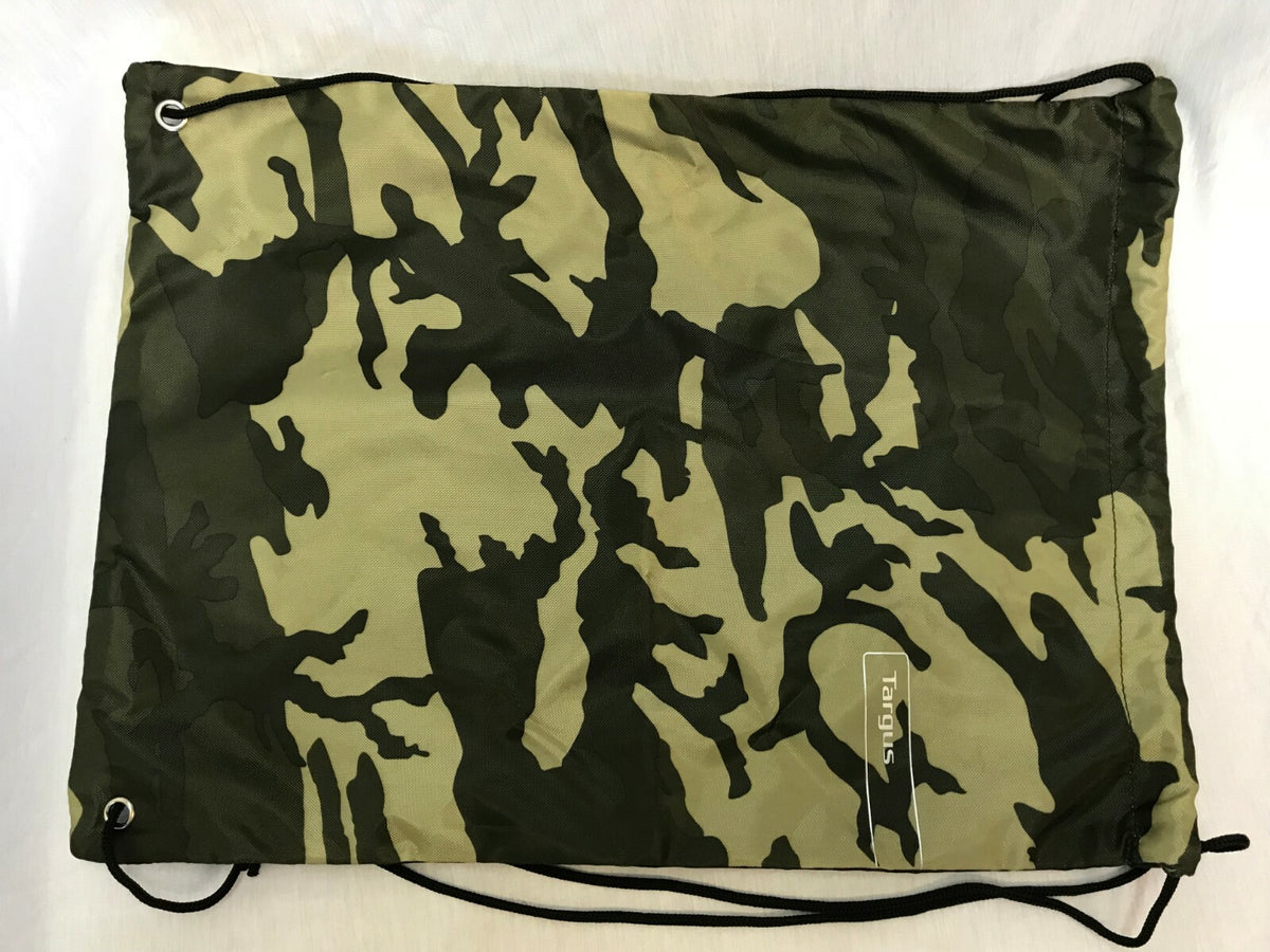 Waterproof Drawstring Bag Sports Gym Swim Girls/Boys Backpack Shoe Bag Camo