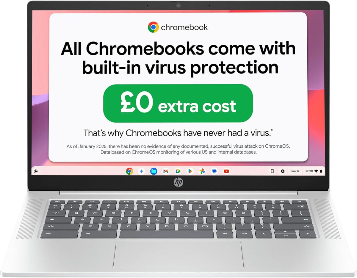 HP Chromebook 14" Intel N100 Processor, 4GB Ram, 128GB UFS - 14a-nf0002sa