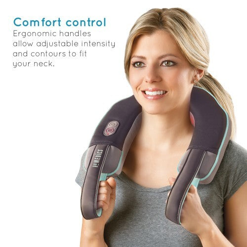 HoMedics Neck Massager Portable 2 Speed Vibration Massage with Heat