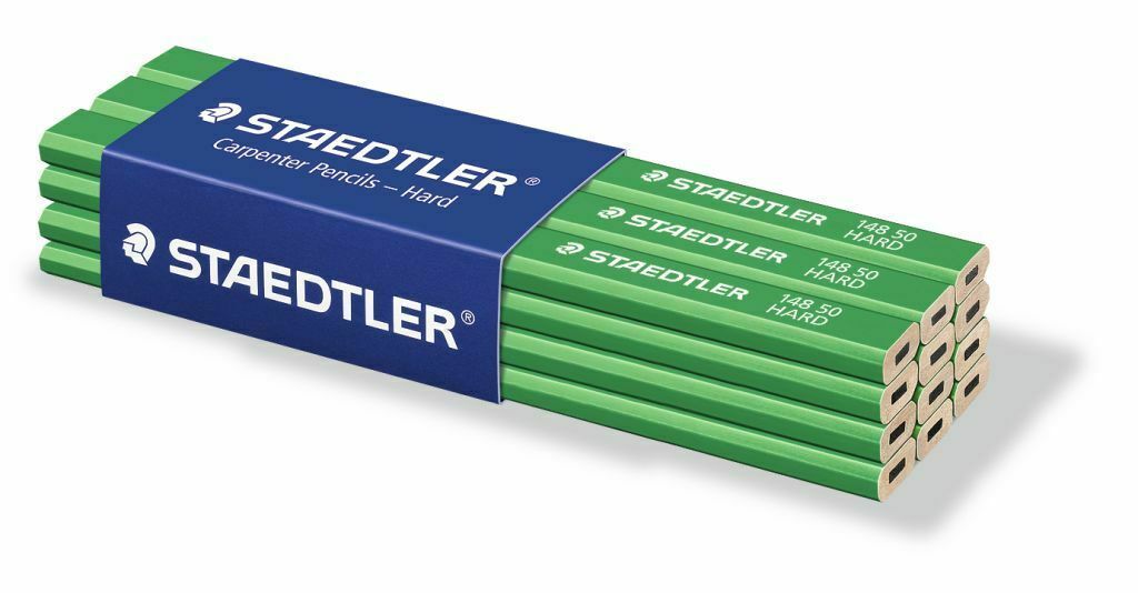 Staedtler Carpenters Pencils Joiners Woodwork Builders Hard Lead Wood Marking