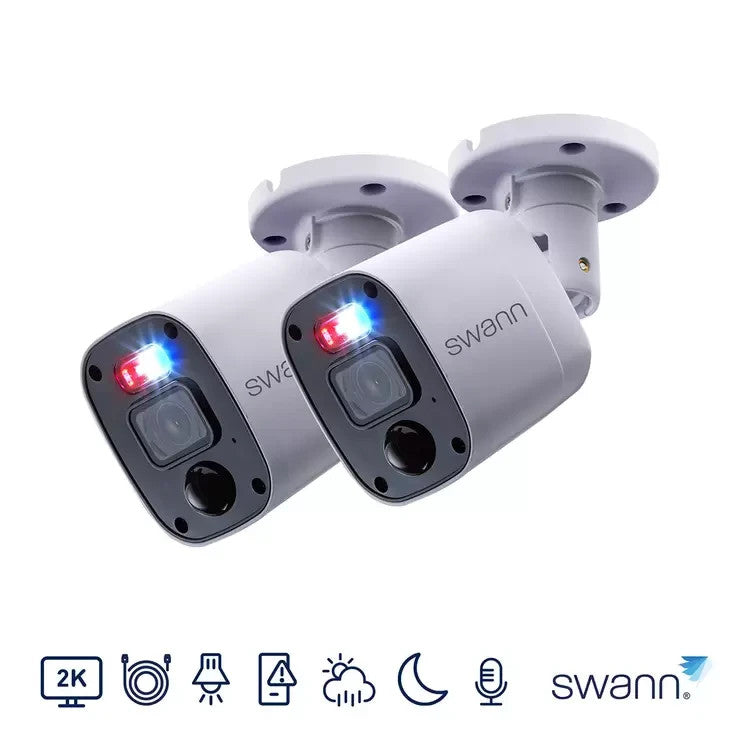 Swann Enforcer 4 Channel DVR CCTV System AHD with 2 Bullet Cameras - SWDVK-44680MQB