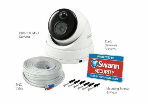 Swann Thermal Sensing PIR Security Cameras, 5 MP Super HD Dome with IR Night