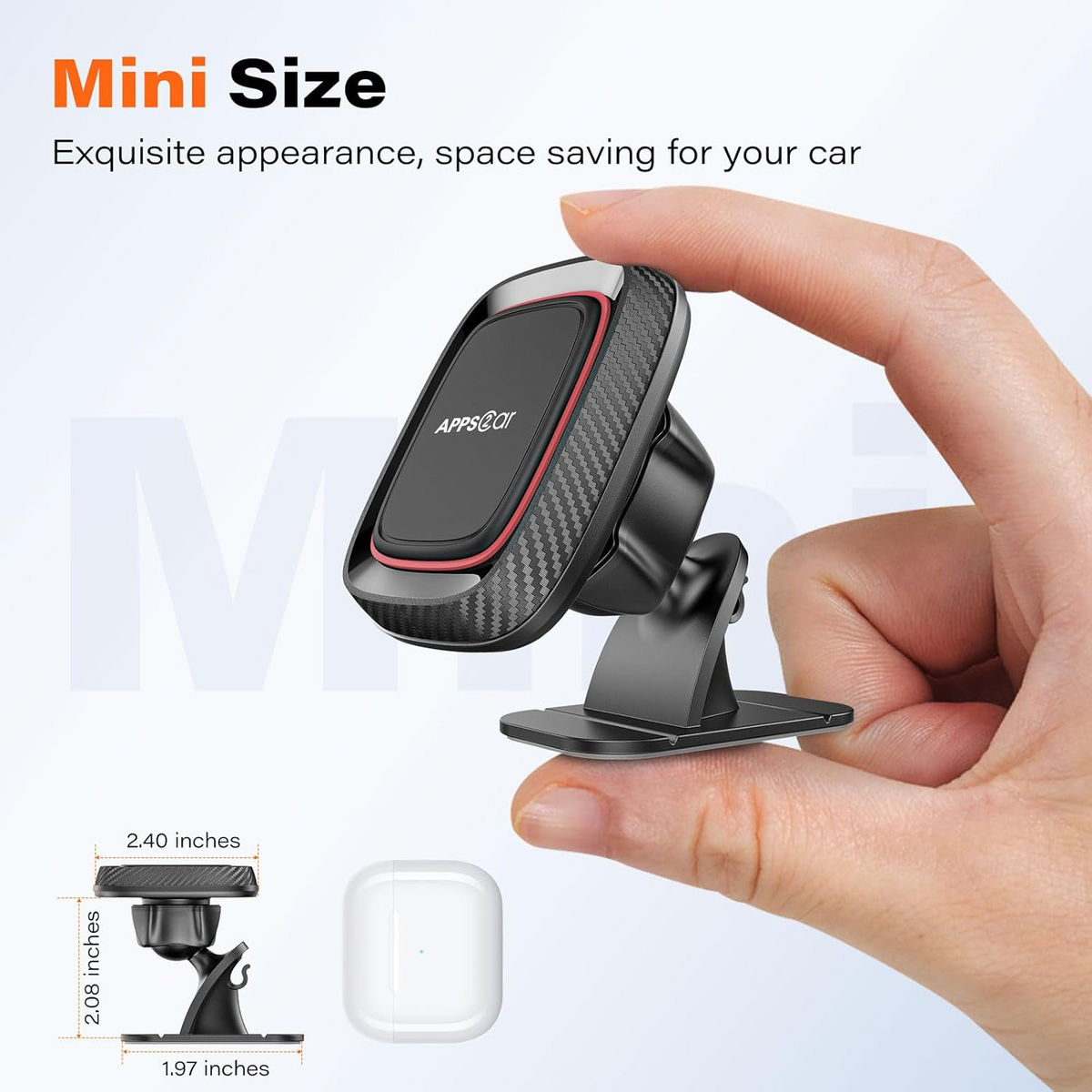 APPS2Car Magnetic Car Phone Holder 360° Rotating Dashboard Mount Universal