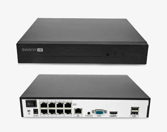 Swann NVR-8ADVANX 8 Channel CCTV Recorder 1TB HDD  4K PoE Network NVR