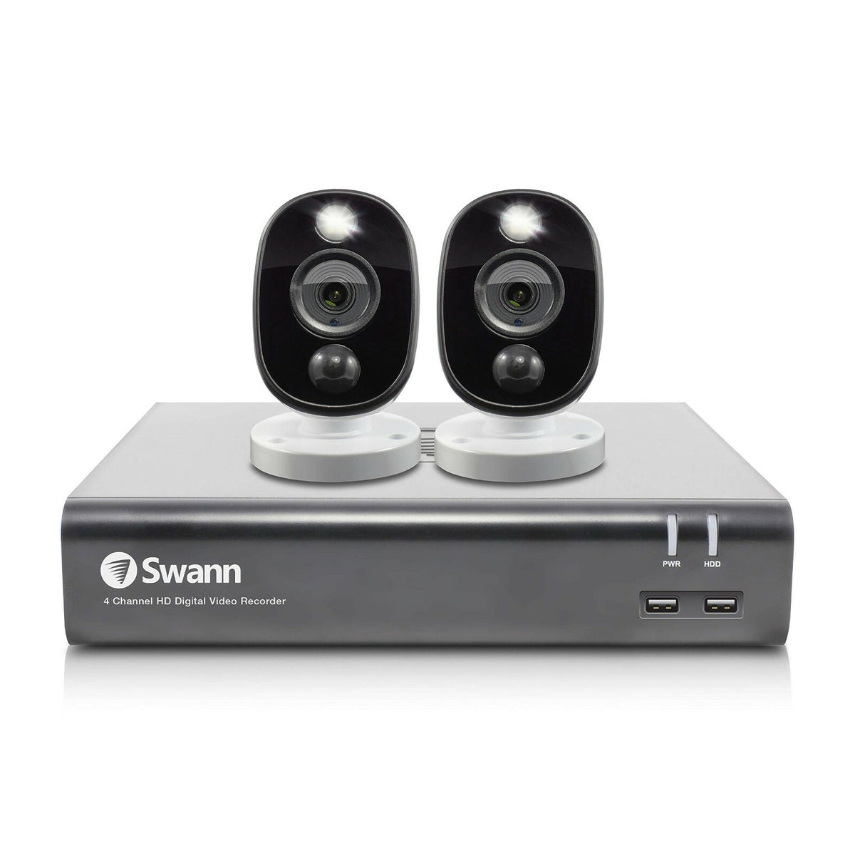 Swann DVR CCTV Kit DVR4 4580 4 Channel 1TB 2x 1080MSFB HD Motion Sensing Cameras