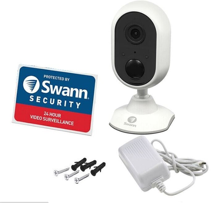 Swann Security Alert Indoor HD INDCAM Wi-Fi 1080p Night Vision Wireless 2-Way