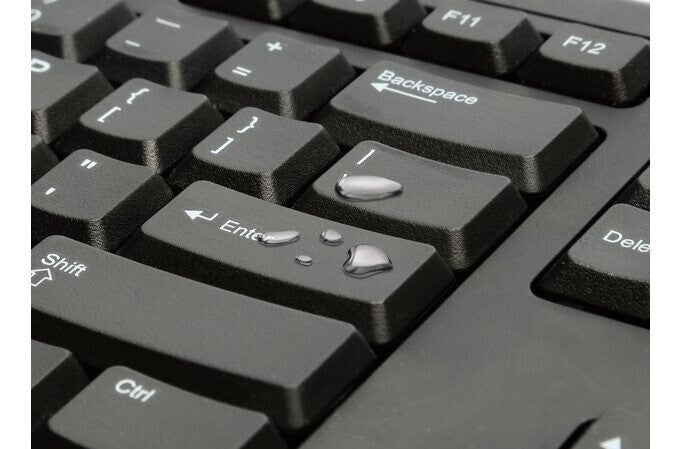 Kensington ValuKeyboard Standard Keyboard USB UK Layout Spill Proof Keyboard