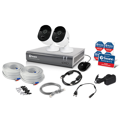 Swann DVR-4580 4-Channel DVR with 1TB HDD and 2 Cameras - SWDVK-445802V-UK