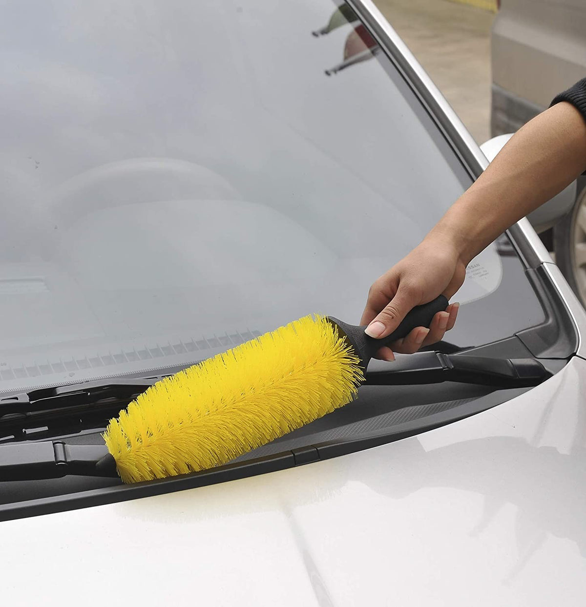 Wheel Brush Wheel Cleaning Car Wash Valet Bristle Brush CAR CARE Yellow