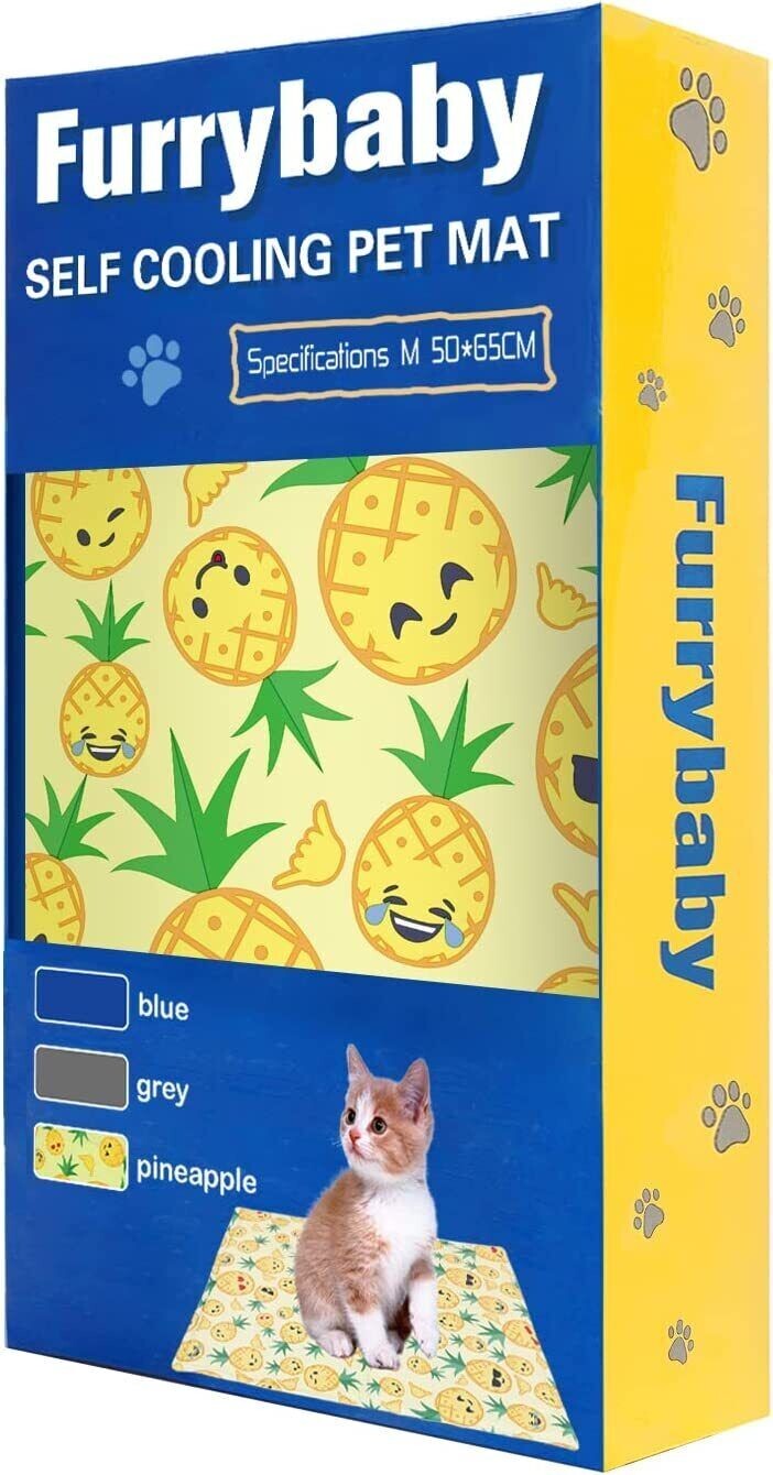 Furrybaby Pet Cooling Mat Self-Cooling Pad Non-Toxic Cool Gel size Medium x1