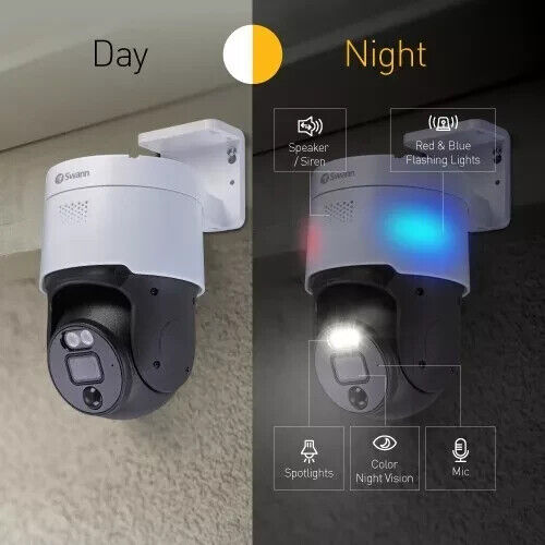 Swann 4K Pan-Tilt Add-On Camera SWNHD-900PT-EU 4K Pan & Tilt NVR Security Camera