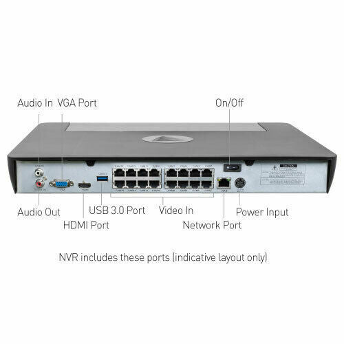 Swann CCTV Video Recorder 4K Ultra HD Digital IP NVR 8580 16 Channel Network