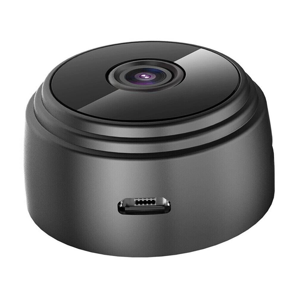 Mini CCTV Camera Wireless IP Wifi Indoor/Outdoor Camera HD Home Security - Black