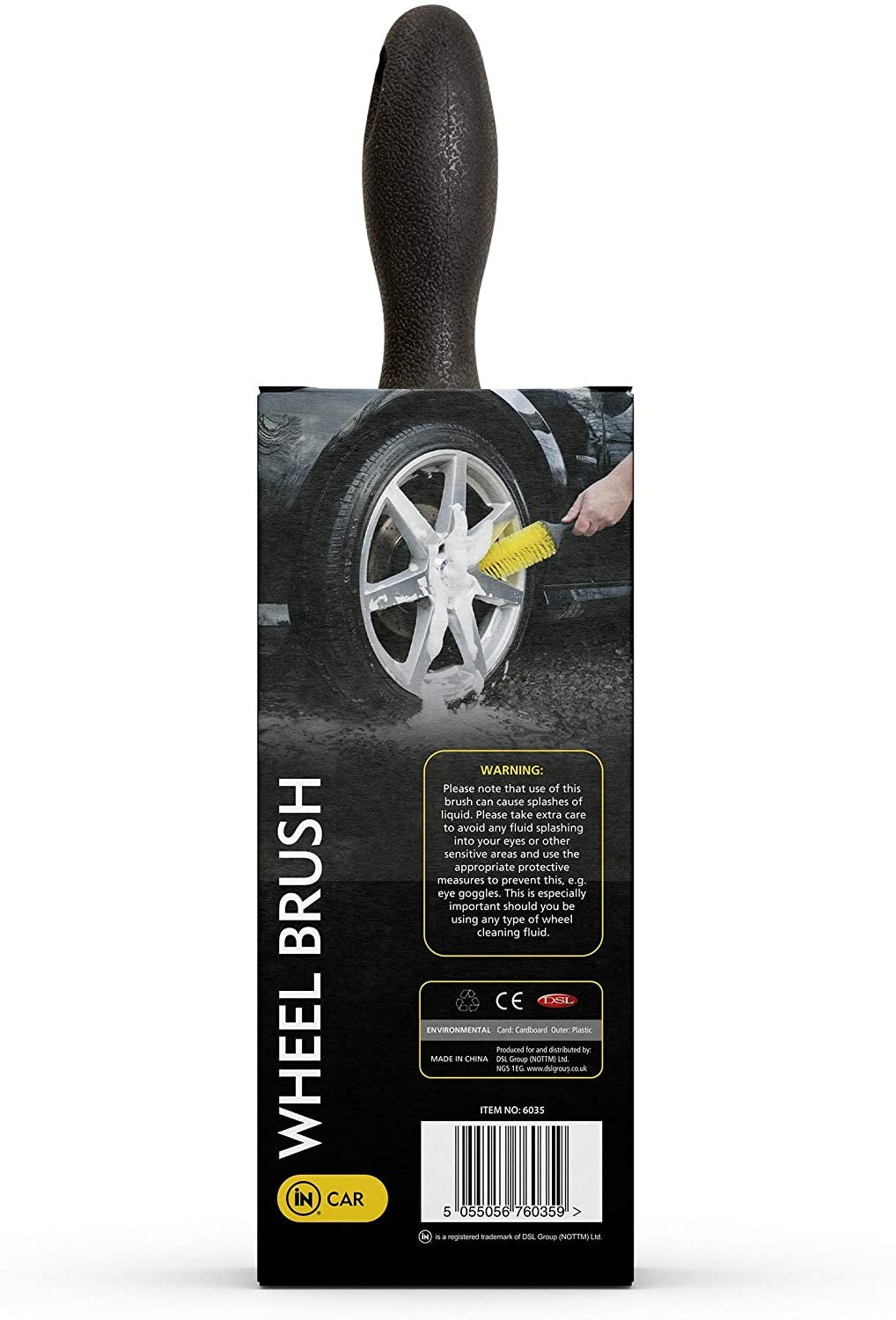 Wheel Brush Wheel Cleaning Car Wash Valet Bristle Brush CAR CARE Yellow