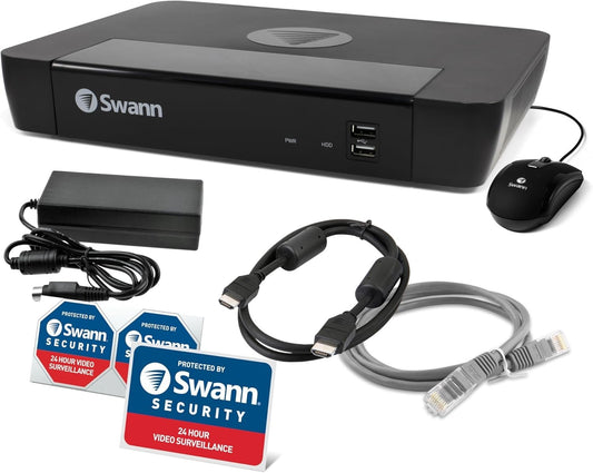 Swann Digital IP NVR 8580 8 Channel Network Video CCTV Recorder 4K Ultra HD 1TB