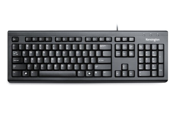 Kensington ValuKeyboard Wired USB Standard Keyboard - UK Layout, Spill Proof