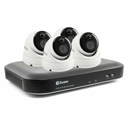 Swann CCTV Kit DVR8 4780 8 Channel 1TB Super HD DVR 3MP Thermal Sensing Cameras